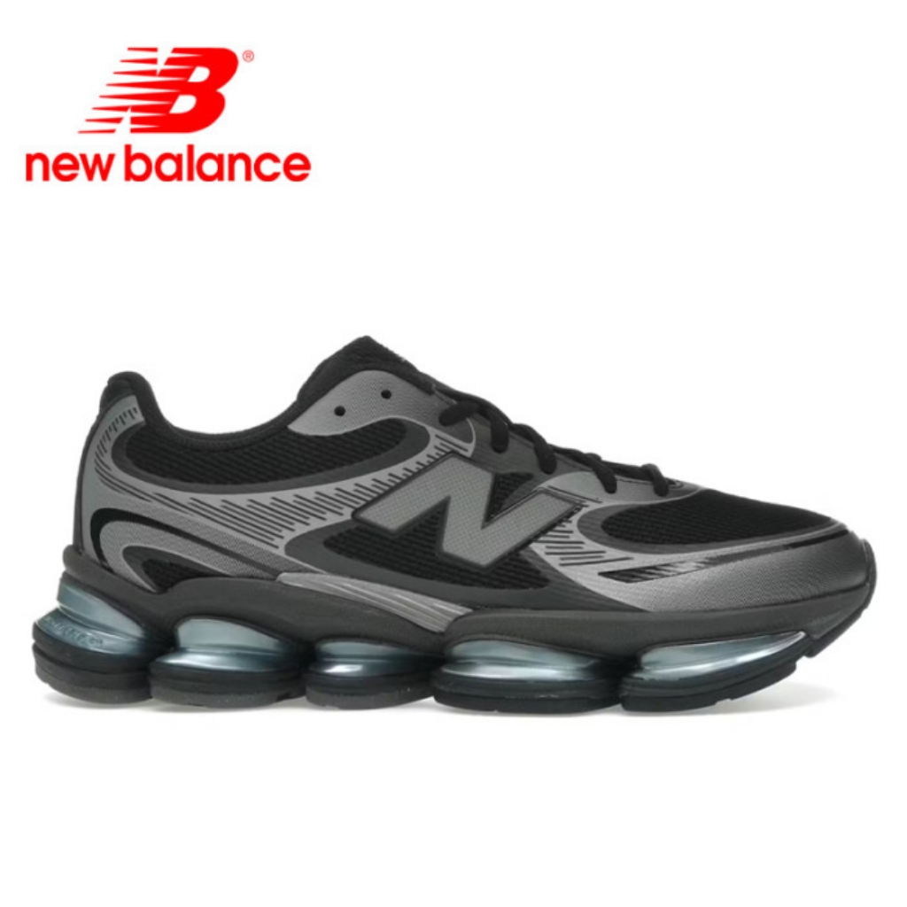 Unisex Women's New Balance Abzorb 2000 Black Gray Athletic Running Shoes